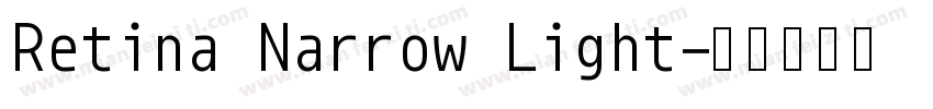 Retina Narrow Light字体转换